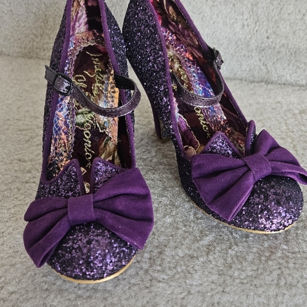 Irregular Choice Purple Glitter Women's Shoes